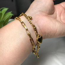 Load image into Gallery viewer, HEART CHAIN BRACELET