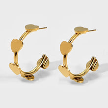 Load image into Gallery viewer, ARCH OF LOVE HOOP EARRINGS