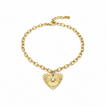 Load image into Gallery viewer, Shining Heart Necklace | 18K Gold Filled Heart Pendant Necklace