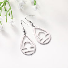 Load image into Gallery viewer, Libra Zodiac Teardrop Earrings