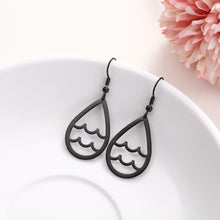 Load image into Gallery viewer, Aquarius Zodiac Teardrop Earrings