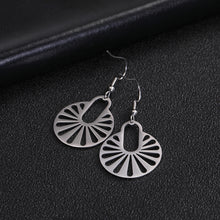 Load image into Gallery viewer, Geometric Round Earrings