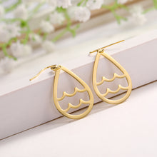 Load image into Gallery viewer, Aquarius Zodiac Teardrop Earrings