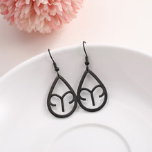 Load image into Gallery viewer, Aries Zodiac Teardrop Earrings