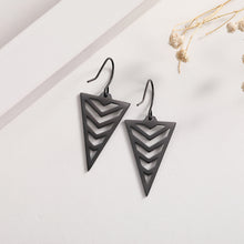 Load image into Gallery viewer, Triangle Chevron Earrings