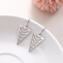 Load image into Gallery viewer, Triangle Chevron Earrings