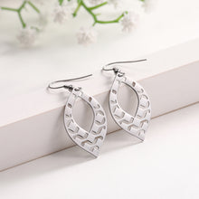 Load image into Gallery viewer, Hollow Wavy Leaf Earrings