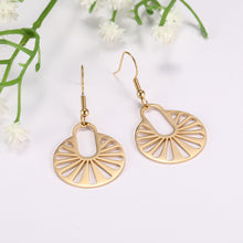 Load image into Gallery viewer, Geometric Round Earrings