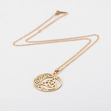 Load image into Gallery viewer, Celtic Knot Triquetra Crescent Moon Necklace