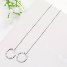 Load image into Gallery viewer, Hollow Circle Threader Earrings
