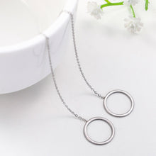 Load image into Gallery viewer, Hollow Circle Threader Earrings
