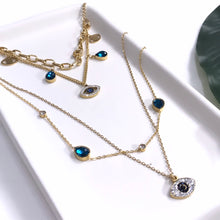 Load image into Gallery viewer, EVIL EYE CHARM NECKLACE