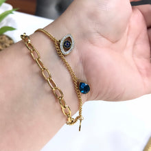 Load image into Gallery viewer, EVIL EYE CHARM BRACELET