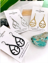 Load image into Gallery viewer, Aquarius Zodiac Teardrop Earrings