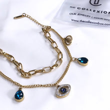 Load image into Gallery viewer, EVIL EYE CHARM BRACELET