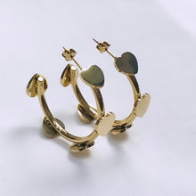 Load image into Gallery viewer, ARCH OF LOVE HOOP EARRINGS