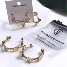 Load image into Gallery viewer, ARCH OF LOVE HOOP EARRINGS