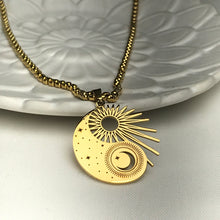 Load image into Gallery viewer, YIN YANG CELESTIAL GOLD NECKLACE