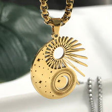 Load image into Gallery viewer, YIN YANG CELESTIAL GOLD NECKLACE