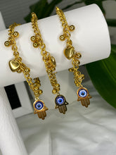 Load image into Gallery viewer, Hamsa Evil Eye Bracelet