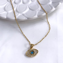 Load image into Gallery viewer, DAINTY EVIL EYE NECKLACE