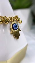Load image into Gallery viewer, Hamsa Evil Eye Bracelet