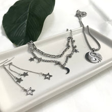 Load image into Gallery viewer, YIN YANG SILVER CELESTIAL NECKLACE