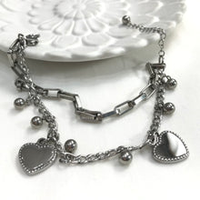 Load image into Gallery viewer, HEART CHAIN BRACELET