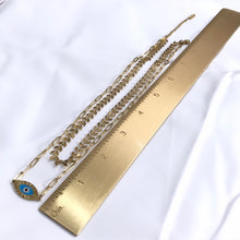 Load image into Gallery viewer, Enamel Evil Eye Necklace