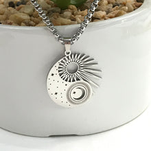 Load image into Gallery viewer, YIN YANG SILVER CELESTIAL NECKLACE