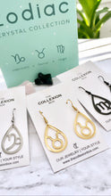 Load image into Gallery viewer, Taurus Zodiac Teardrop Earrings