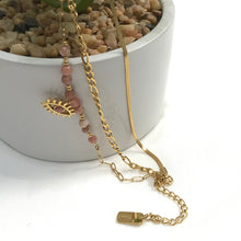 Load image into Gallery viewer, Evil Eye Rhodochrosite Bracelet