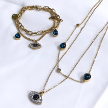 Load image into Gallery viewer, EVIL EYE CHARM NECKLACE