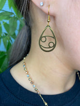 Load image into Gallery viewer, Cancer Zodiac Teardrop Earrings