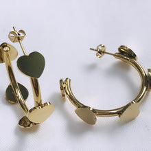 Load image into Gallery viewer, ARCH OF LOVE HOOP EARRINGS