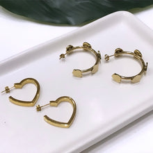 Load image into Gallery viewer, ARCH OF LOVE HOOP EARRINGS