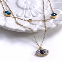 Load image into Gallery viewer, EVIL EYE CHARM NECKLACE