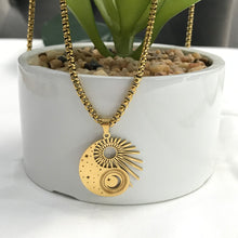 Load image into Gallery viewer, YIN YANG CELESTIAL GOLD NECKLACE