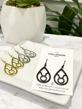 Load image into Gallery viewer, Taurus Zodiac Teardrop Earrings