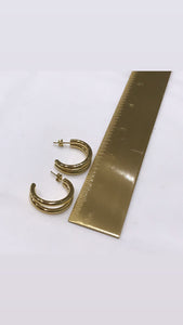 Doble Luna Hoop Earrings