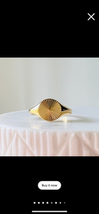 Signet Round Ring