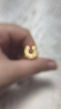 Load and play video in Gallery viewer, Horse Shoe CZ Ring
