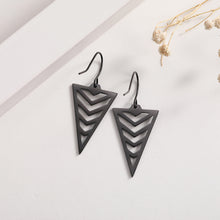 Load image into Gallery viewer, Triangle Chevron Earrings

