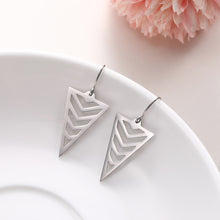 Load image into Gallery viewer, Triangle Chevron Earrings
