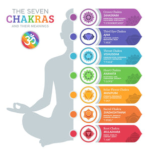 Silver Round Chakra Necklaces