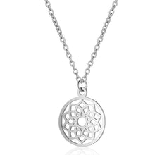 Load image into Gallery viewer, Silver Round Chakra Necklaces
