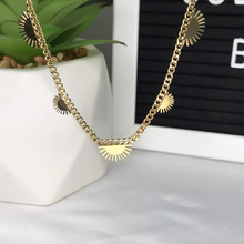 Load image into Gallery viewer, Sun Rays Choker Necklace
