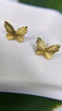 Load image into Gallery viewer, Sunburst Butterfly Mini Earrings
