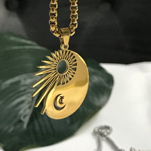 Load image into Gallery viewer, YIN YANG CELESTIAL GOLD NECKLACE
