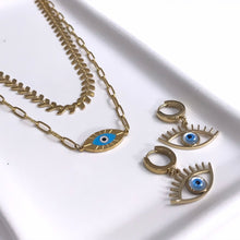 Load image into Gallery viewer, Enamel Evil Eye Necklace
